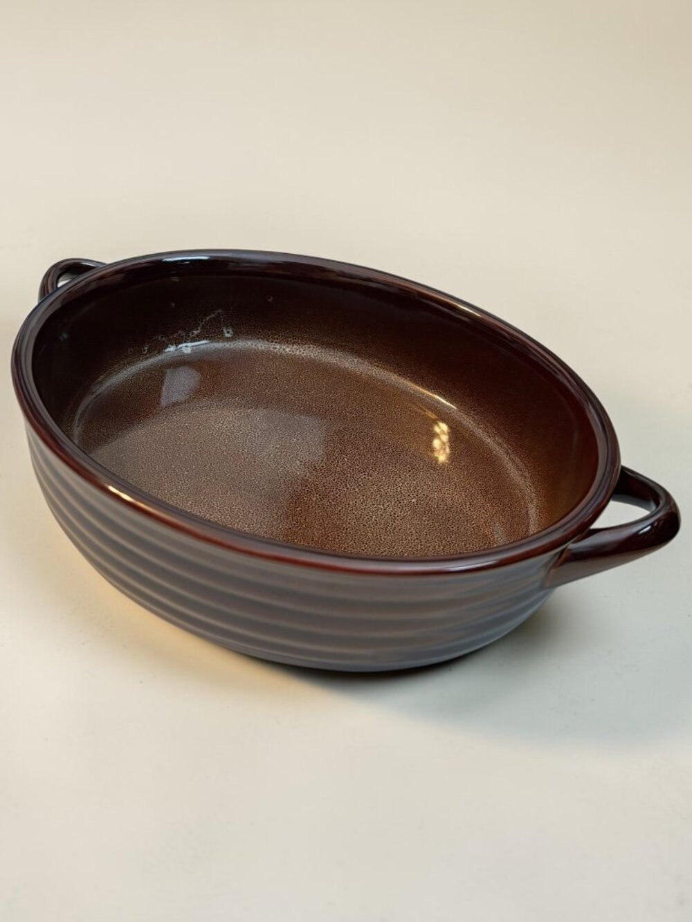 Nantucket Stoneware Oval Baking Dish With Handles - Microwave/Oven/Dishwasher Sa